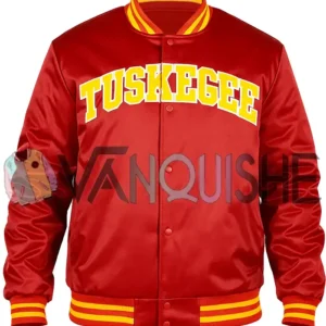 Tuskegee University 1881 Red Varsity Jacket front
