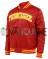 Tuskegee University 1881 Red Varsity Jacket left