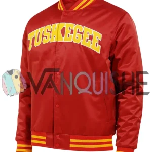 Tuskegee University 1881 Red Varsity Jacket left