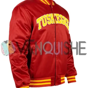 Tuskegee University 1881 Red Varsity Jacket right