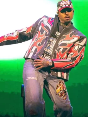 Tycoon Music Festival 2025 Chris Brown Jacket Front Look