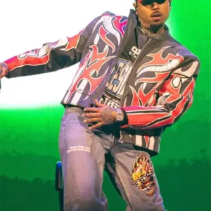 Tycoon Music Festival 2025 Chris Brown Jacket Front Look
