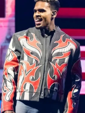 Tycoon Music Festival 2025 Chris Brown Jacket Front Look