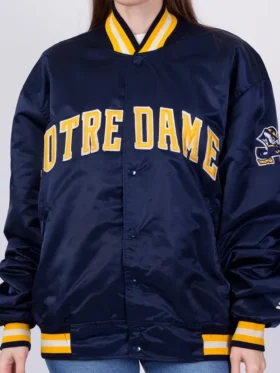 University Notre Dame Starter Jacket Side