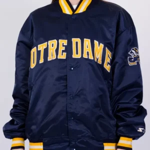 University Notre Dame Starter Jacket Side