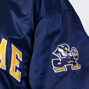 University Notre Dame Starter Jacket Back
