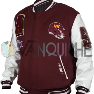 Washington Commanders Mashup Varsity Jacket left