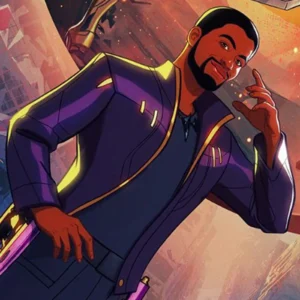 What If Star Lord Purple Leather Costume Jacket Front