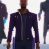 What If Star Lord Purple Leather Costume Jacket Back