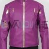 What If Star Lord Purple Leather Costume Jacket front