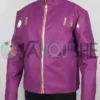What If Star Lord Purple Leather Costume Jacket left