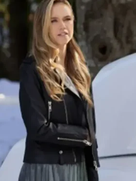 Xmas Lillian Doucet-Roche Biker Leather Jacket