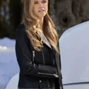 Xmas Lillian Doucet-Roche Biker Leather Jacket