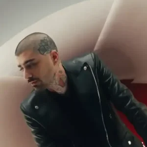 Zayn Malik Eyes Closed Leather Jacket