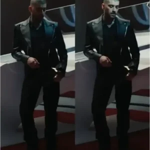 Zayn Malik Eyes Closed Leather Jacket