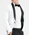 13 Reasons Why Justin Foley White Tuxedo Front Look