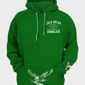 2024 Zach Bryan Eagles Green Hoodie