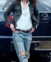 9 Bullets 2022 Lena Headey Leather Jacket
