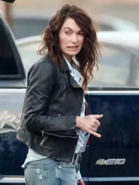9 Bullets 2022 Lena Headey Leather Jacket