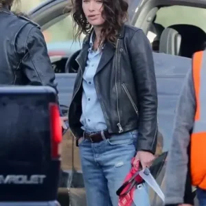 9 Bullets 2022 Lena Headey Leather Jacket
