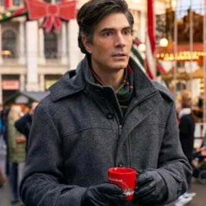 A Keller Christmas Vacation Brandon Routh Wool Coat