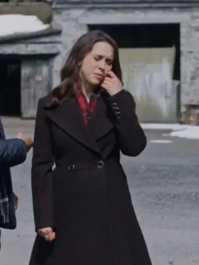 A Merry Scottish Christmas Lacey Chabert Black Coat