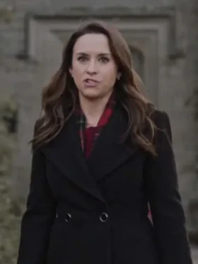 A Merry Scottish Christmas Lacey Chabert Black Coat