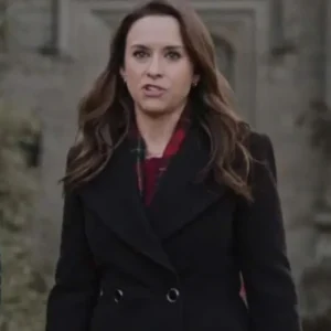A Merry Scottish Christmas Lacey Chabert Black Coat