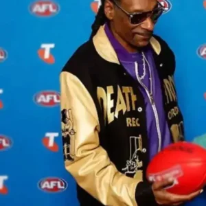 AFL 2025 Grand Final Snoop Dogg Varsity Jacket Front look