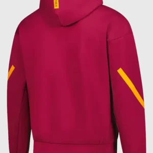 AS Roma Adidas 2025/26 Anthem Red Jacket Back Look
