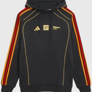 Adidas Arsenal x NTS Black Hoodie Front