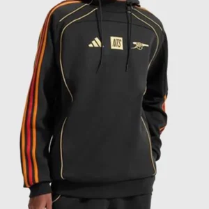 Adidas Arsenal x NTS Black Hoodie Back