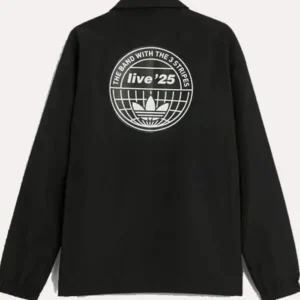 Adidas X Oasis Tour Coach Jacket black back