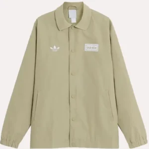 Adidas X Oasis Tour Coach Jacket khaki front