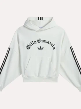 Adidas x Willy Chavarria White Hoodie Back