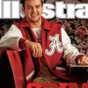 Alabama Crimson Tide Red and White Varsity Jacket