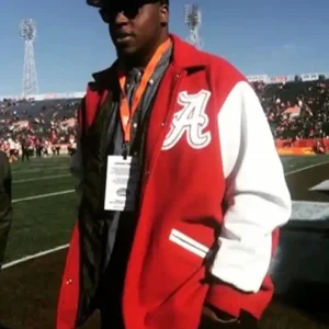 Alabama Crimson Tide Red and White Varsity Jacket