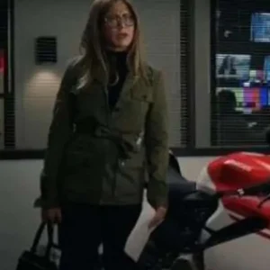 Alex Levy Morning Show Green Utility Jacket