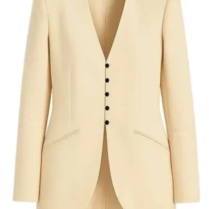 Allison Williams 2025 Beige Blazer Front LooK