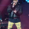 American Airlines Arena Bad Bunny Shearling Leather Jacket