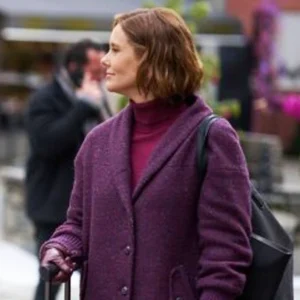An Alpine Holiday Ashley Williams Purple Coat