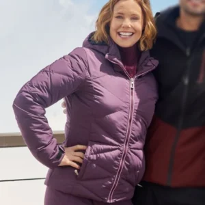 An Alpine Holiday Ashley Williams Quilted Jacket Side