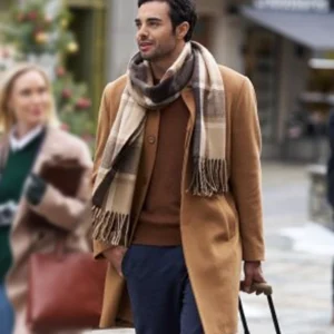 An Alpine Holiday Julien Marlon Samani Brown Coat Side