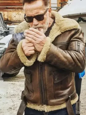 Arnold B3 Brown Leather Aviator Jacket