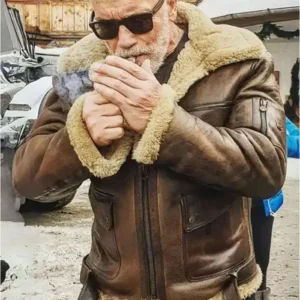 Arnold B3 Brown Leather Aviator Jacket