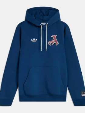 Arsenal adidas 2425 Blue Hoodie Front