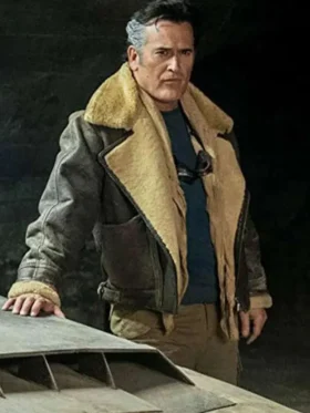 Ash vs Evil Dead Bruce Campbell Shearling Jacket