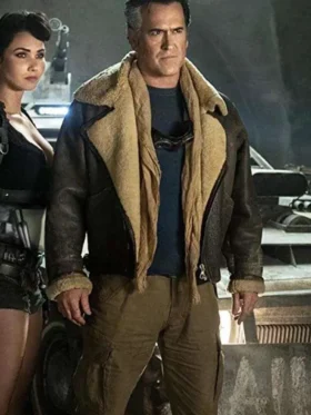 Ash vs Evil Dead Bruce Campbell Shearling Jacket