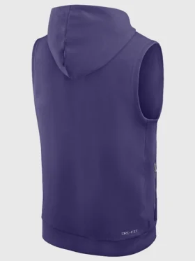 Baltimore Ravens Purple Sleeveless Hoodie