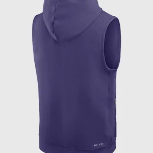 Baltimore Ravens Purple Sleeveless Hoodie